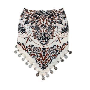 NamJosh x Free People Hair Scarf Bandana Paisley Coin Jingle Embellished